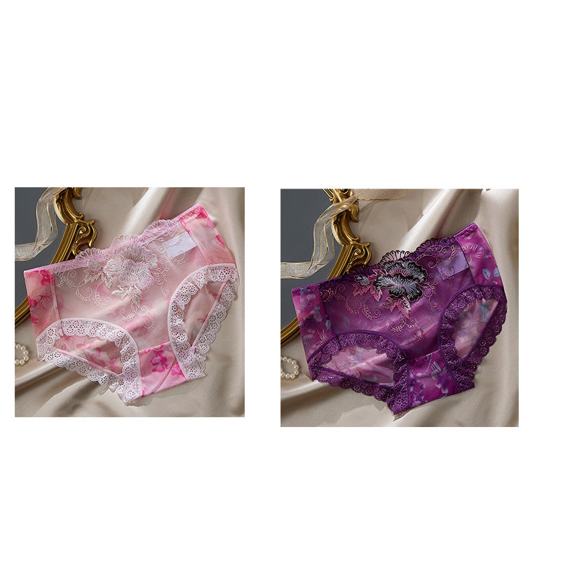 🔥2026 New Arrivals: 50% Off for a Limited Time!🔥Sheer Floral Lace Low-Rise Briefs