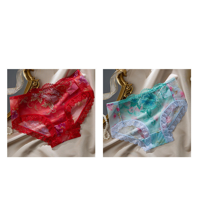 🔥2026 New Arrivals: 50% Off for a Limited Time!🔥Sheer Floral Lace Low-Rise Briefs