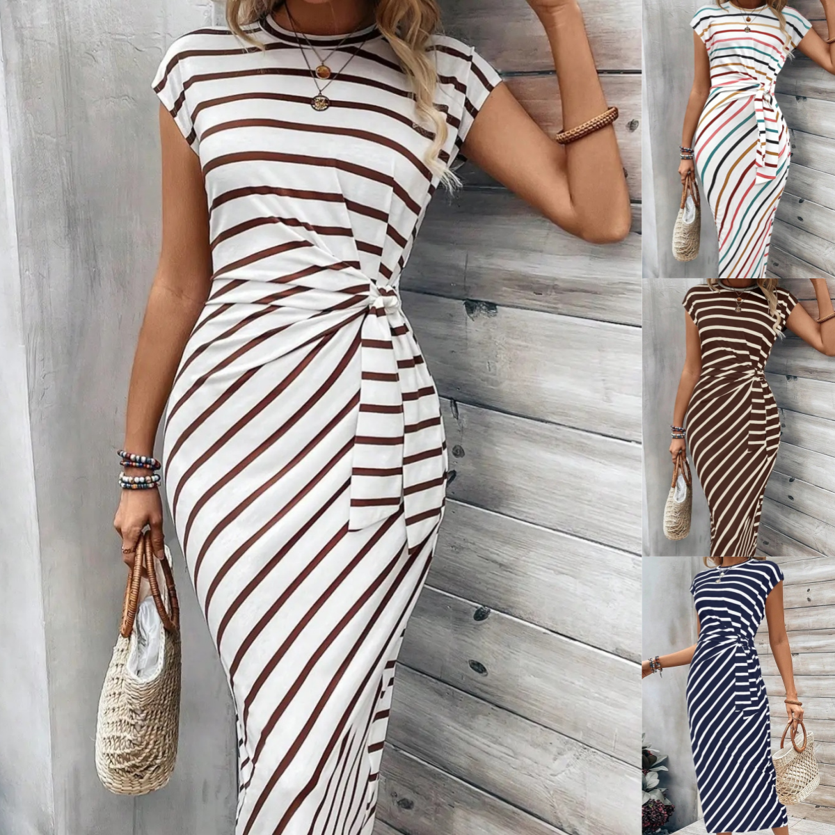 🔥2026 New Arrival🥰Women's Elegant Tie Waist Dress