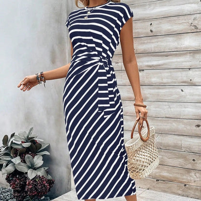 🔥2026 New Arrival🥰Women's Elegant Tie Waist Dress
