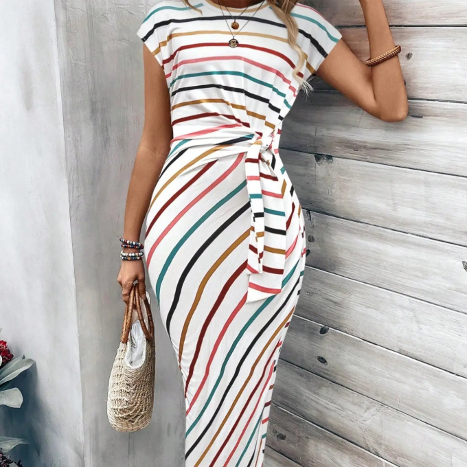 🔥2026 New Arrival🥰Women's Elegant Tie Waist Dress
