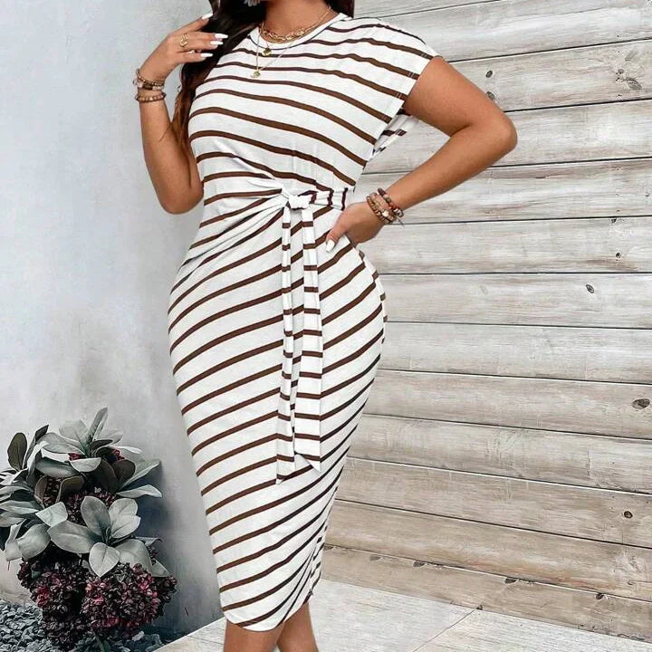 🔥2026 New Arrival🥰Women's Elegant Tie Waist Dress