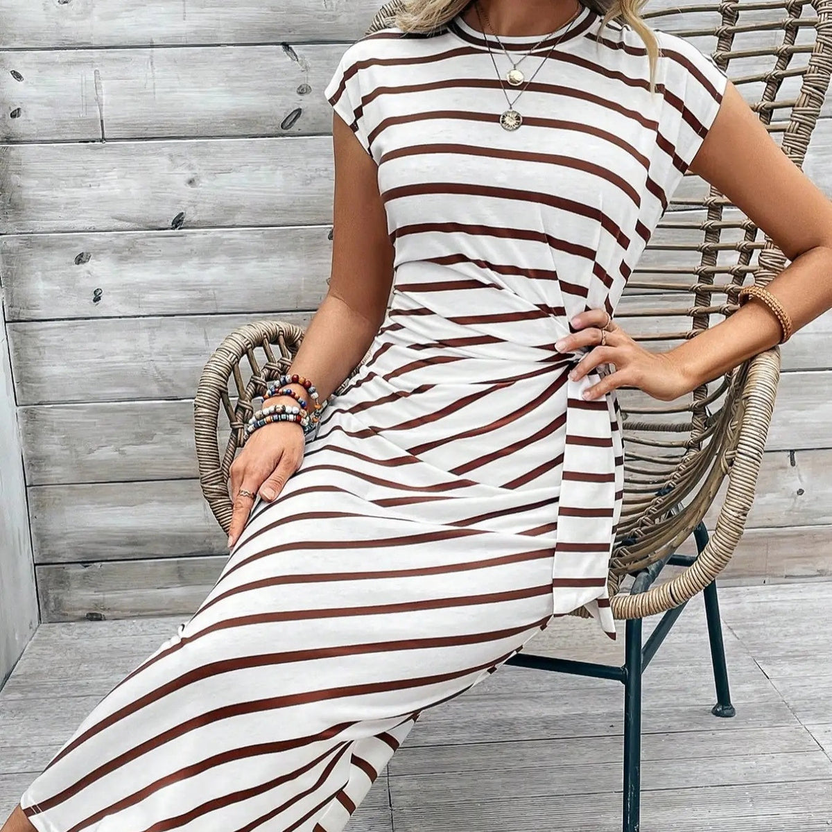 🔥2026 New Arrival🥰Women's Elegant Tie Waist Dress
