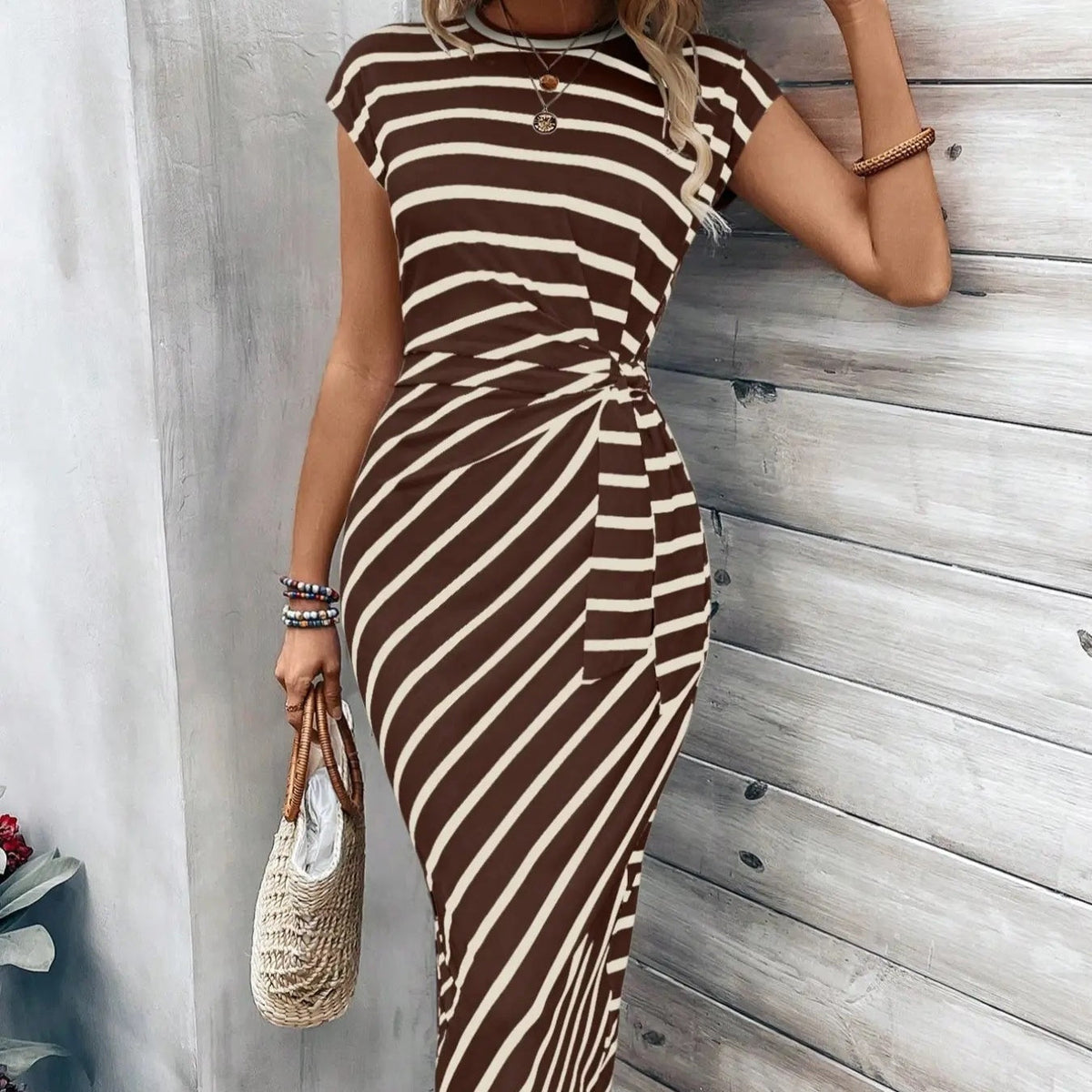 🔥2026 New Arrival🥰Women's Elegant Tie Waist Dress