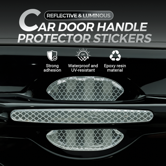 Reflective & Luminous Car Door Handle Protector Stickers