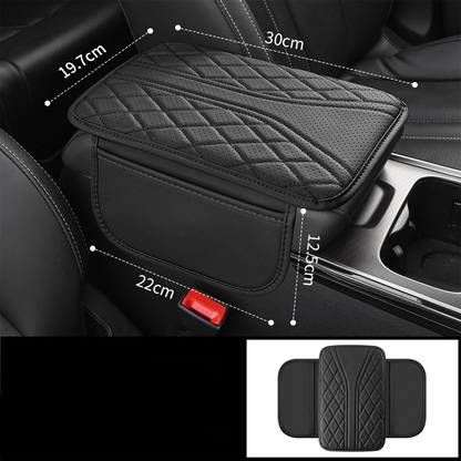 Car Armrest Pad with Side Storage Bags