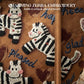 💖Embroidered Zebra Canvas Tote Bag