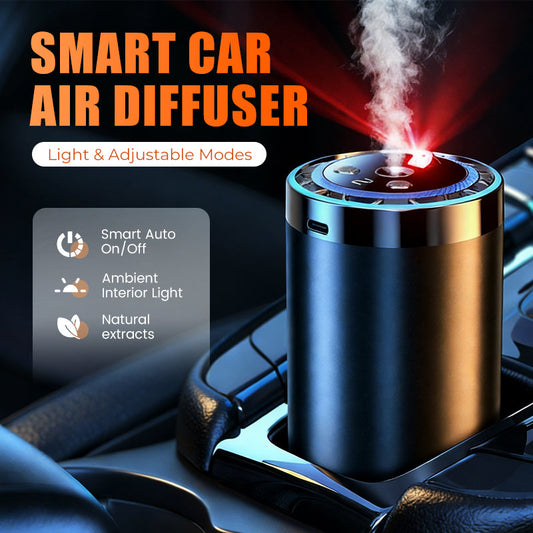 🚗Smart Car Diffuser Set with Light & Spray Modes✨