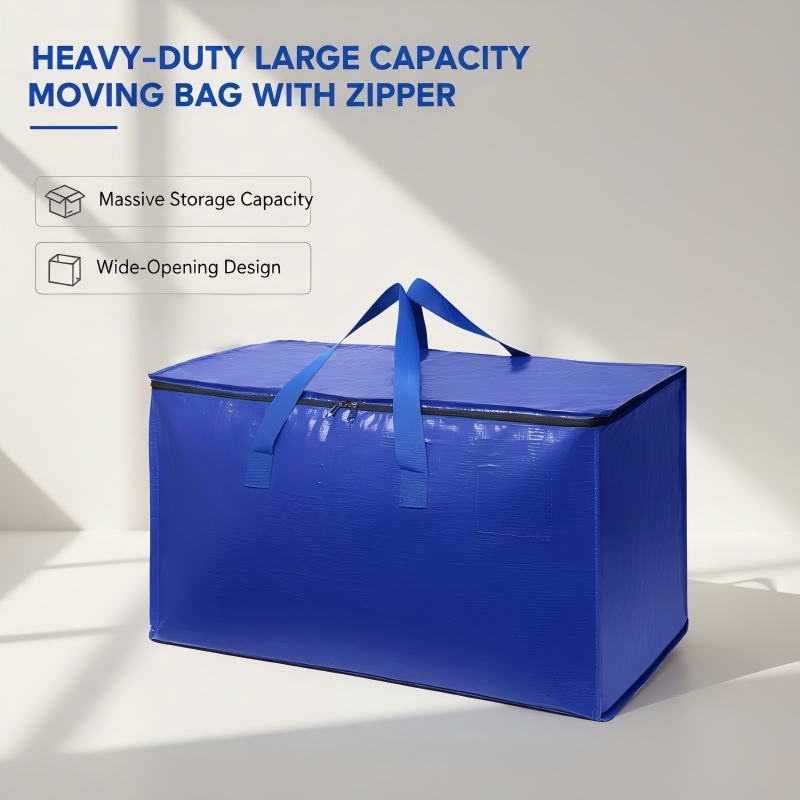 💐50% OFF ! Zippered Moving Bag – Double-Stitched Handles & Heavy Fabric 🧵💪【Exclusive Deal】