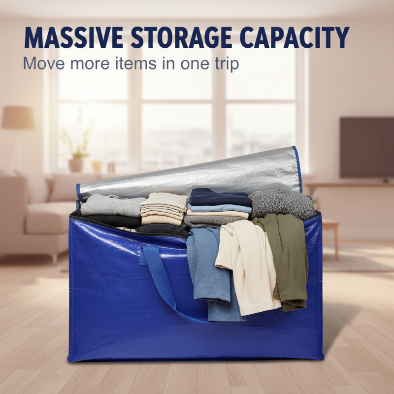 💐50% OFF ! Zippered Moving Bag – Double-Stitched Handles & Heavy Fabric 🧵💪【Exclusive Deal】