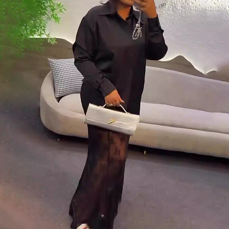 🎁2026 New Arrivals 60% OFF💕Women's Button-Down Top and Floral Lace Skirt Set