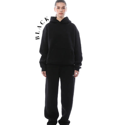 💖Unisex Solid Color Oversized Hoodies & Sweatpants Set