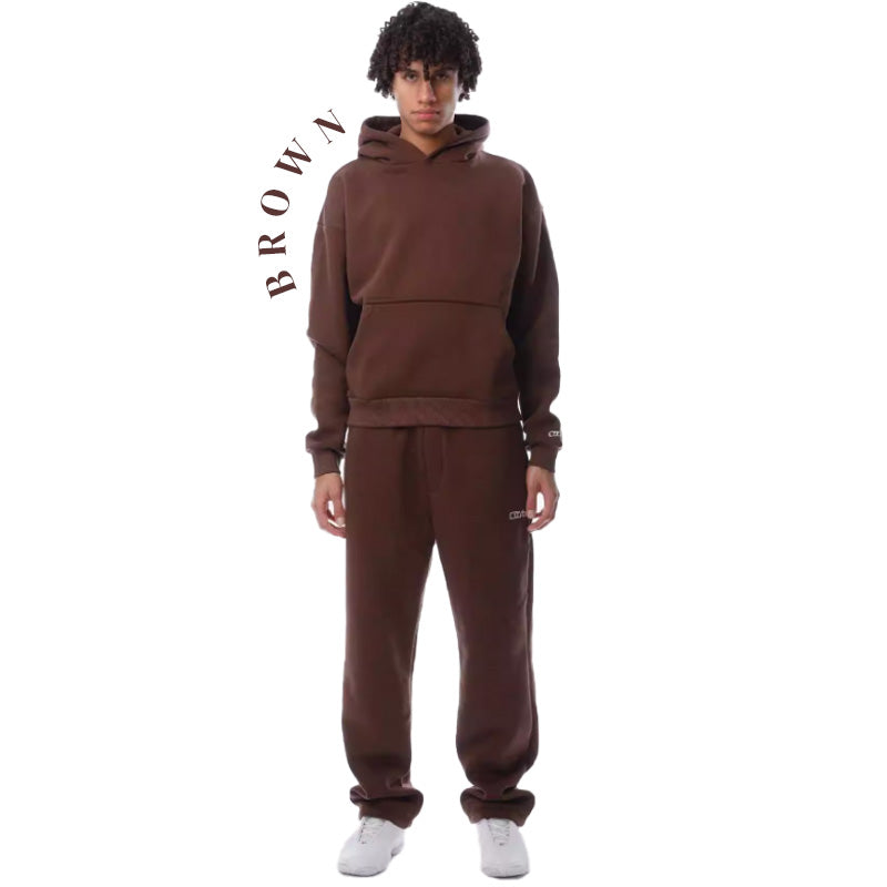 💖Unisex Solid Color Oversized Hoodies & Sweatpants Set