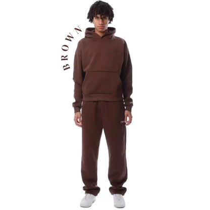 💖Unisex Solid Color Oversized Hoodies & Sweatpants Set