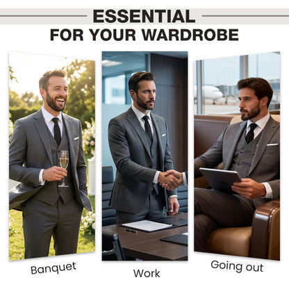 ⏳Time-Limited Special⏰Men's Slim-Fit 3-Piece Suit Set