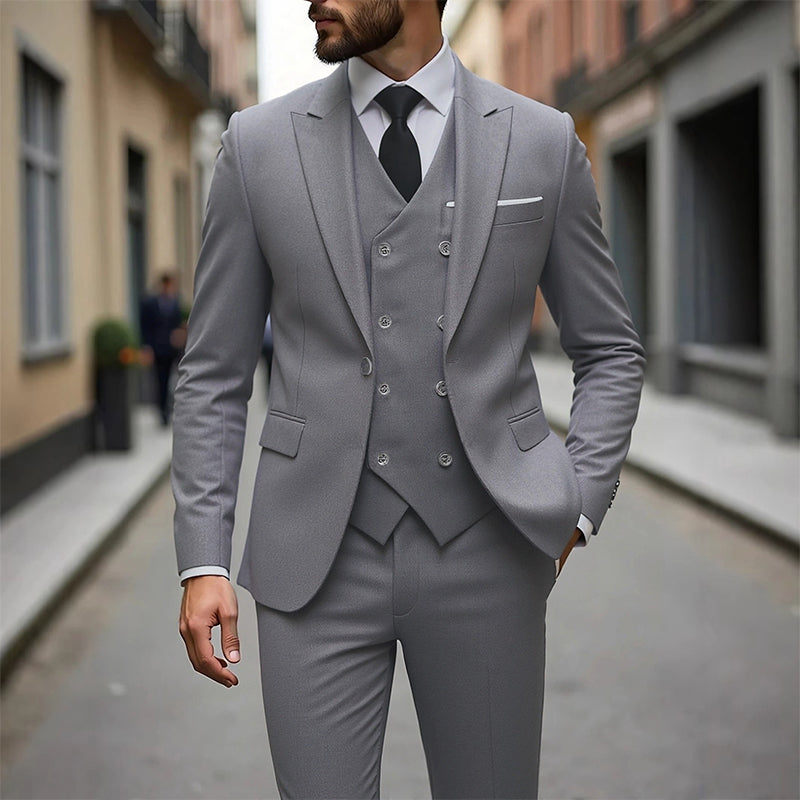 ⏳Time-Limited Special⏰Men's Slim-Fit 3-Piece Suit Set