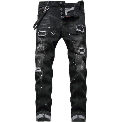 🔈🔈HOT SELLING NEW PRODUCTS - 50%OFF👖Men's Slim Fit Ripped Distressed Jeans