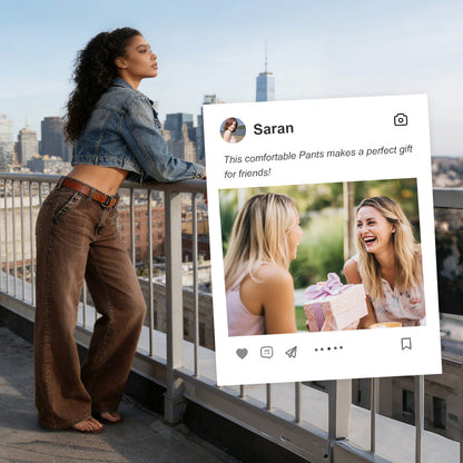 💎 60% OFF! 💎 High-Waist Wide-Leg Jeans with Button Detail – Vintage Flair, Premium Washed Denim & Flattering Silhouette 👖✨