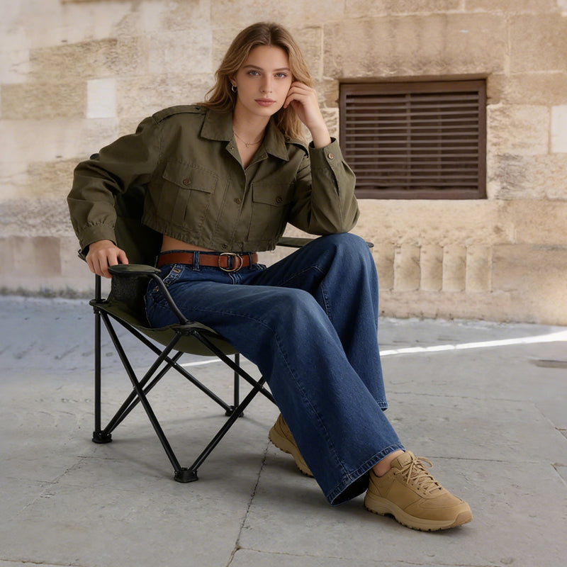 💎 60% OFF! 💎 High-Waist Wide-Leg Jeans with Button Detail – Vintage Flair, Premium Washed Denim & Flattering Silhouette 👖✨