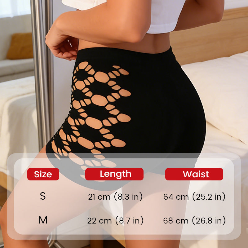 Women's High-Waist Cutout Yoga Shorts