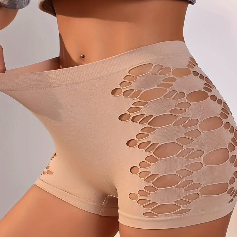 Women's High-Waist Cutout Yoga Shorts