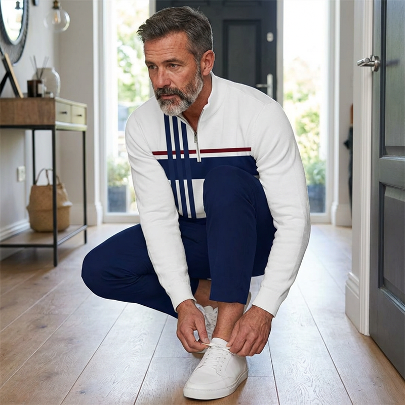 🔥🧵 Men's Graphic Print Pullover & Pants Set – Bold streetwear style. Ultimate comfort for lounging or errands. 🎨👖 Complete look, zero effort. Shop now!