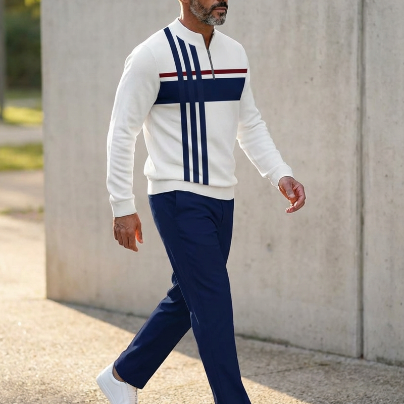 🔥🧵 Men's Graphic Print Pullover & Pants Set – Bold streetwear style. Ultimate comfort for lounging or errands. 🎨👖 Complete look, zero effort. Shop now!