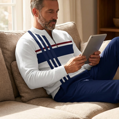 🔥🧵 Men's Graphic Print Pullover & Pants Set – Bold streetwear style. Ultimate comfort for lounging or errands. 🎨👖 Complete look, zero effort. Shop now!