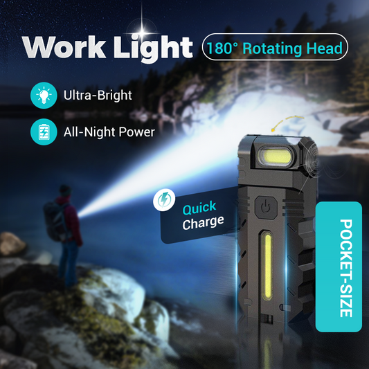 📢📢50% OFF !!!⏰180° Rotating Head LED Work Light