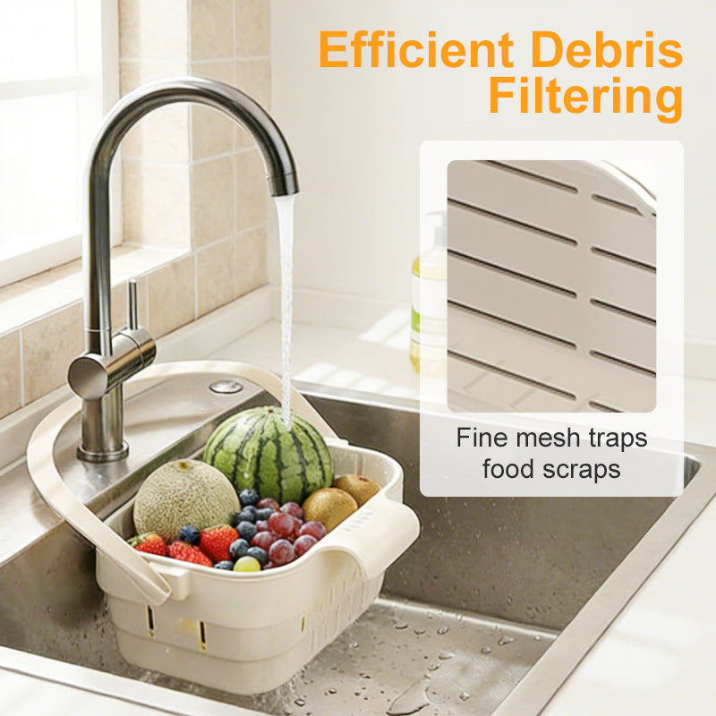 🥦50% OFF!🍅Collapsible Faucet-Hanging Sink Strainer Basket