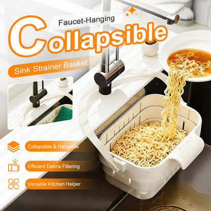 🥦50% OFF!🍅Collapsible Faucet-Hanging Sink Strainer Basket