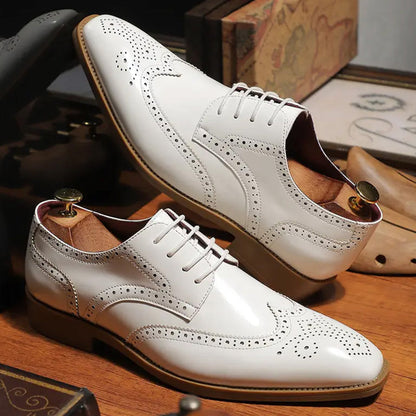 Men's Classic Wingtip Brogue Oxford Shoes