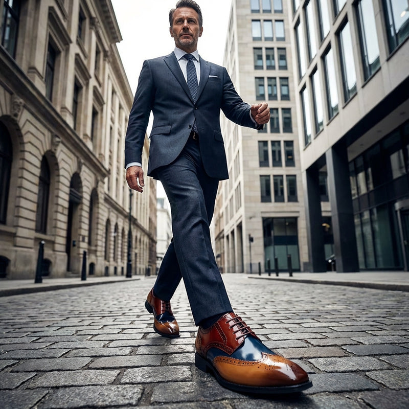 Men's Classic Wingtip Brogue Oxford Shoes