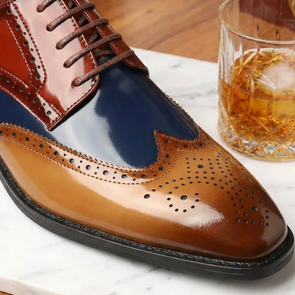 Men's Classic Wingtip Brogue Oxford Shoes