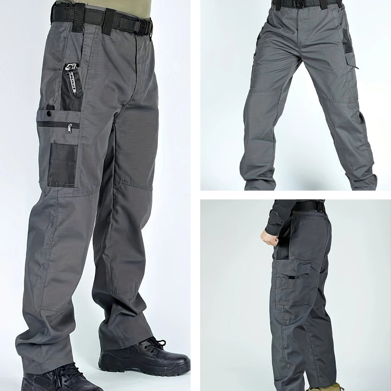 🔥🏆Pro-Favorite Men's Tactical Cargo Pants with Multiple Pockets – Polyester – Breathable 🎯