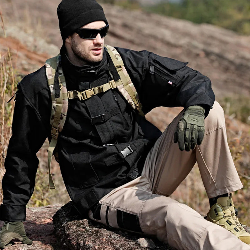 🔥🏆Pro-Favorite Men's Tactical Cargo Pants with Multiple Pockets – Polyester – Breathable 🎯