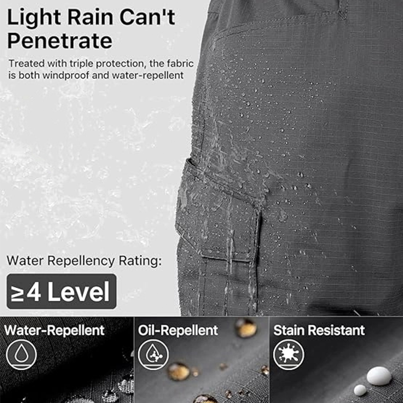 🔥🏆Pro-Favorite Men's Tactical Cargo Pants with Multiple Pockets – Polyester – Breathable 🎯