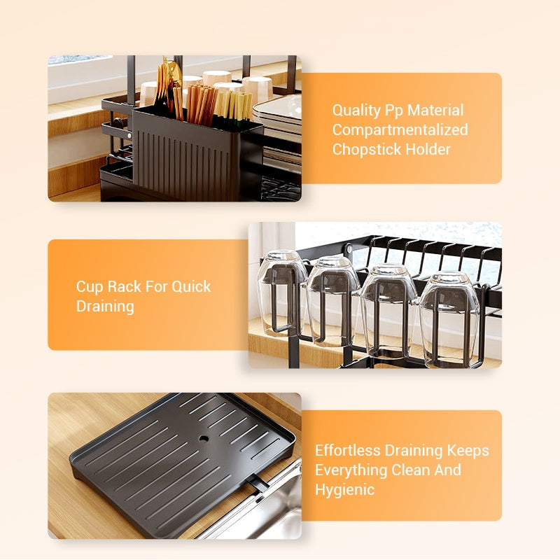 🔥2026 New Arrivals: 50% Off for a Limited Time!🔥Kitchen Countertop Organizer and Dish Drying Rack
