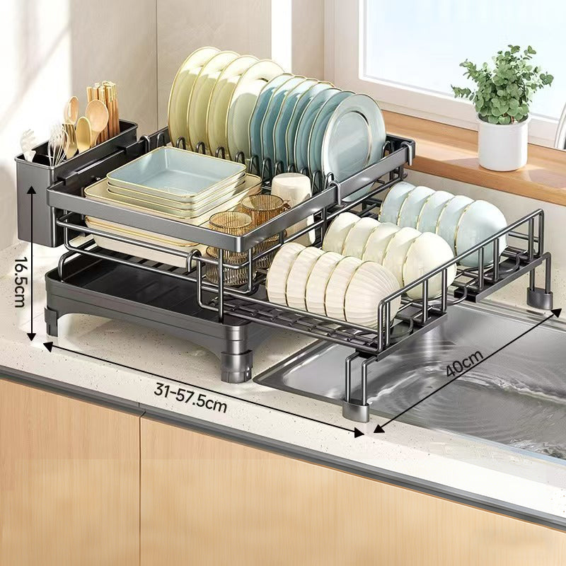 🔥2026 New Arrivals: 50% Off for a Limited Time!🔥Kitchen Countertop Organizer and Dish Drying Rack