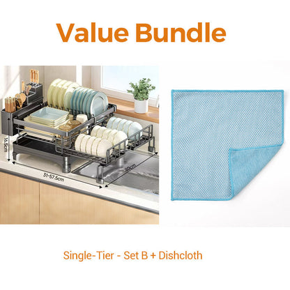 🔥2026 New Arrivals: 50% Off for a Limited Time!🔥Kitchen Countertop Organizer and Dish Drying Rack