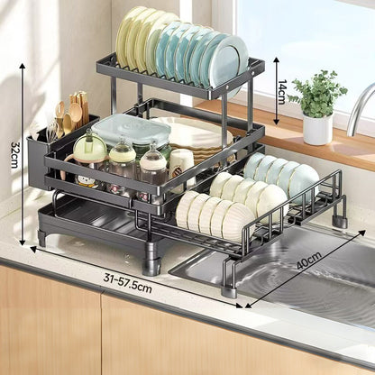 🔥2026 New Arrivals: 50% Off for a Limited Time!🔥Kitchen Countertop Organizer and Dish Drying Rack