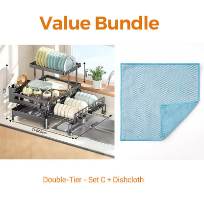 🔥2026 New Arrivals: 50% Off for a Limited Time!🔥Kitchen Countertop Organizer and Dish Drying Rack
