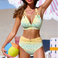📢📢50% OFF !!!⏰Gradient Leopard Print High-Waisted Bikini Set