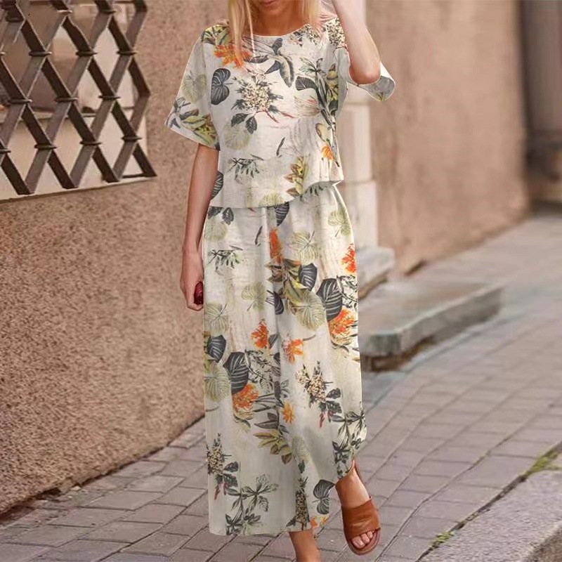 🔥Limited-time offer--Women's Loose Print Top ＆ Pants 2-Piece Set✨
