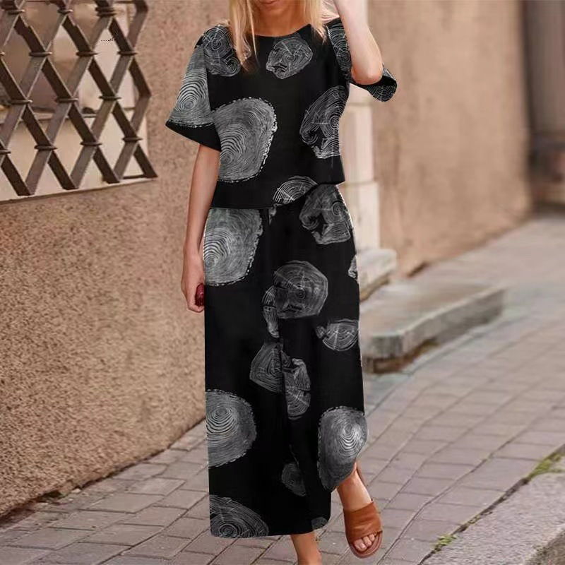 🔥Limited-time offer--Women's Loose Print Top ＆ Pants 2-Piece Set✨