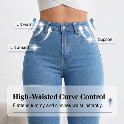 💎 50% OFF! 💎 Women's High-Waist Stretch Flare Jeans – Peach Lift, 4-Way Stretch & Leg-Lengthening Silhouette