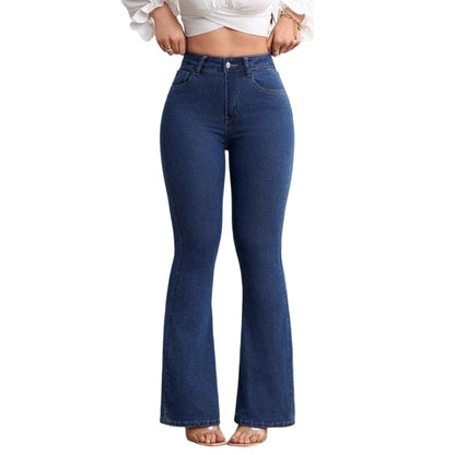 💎 50% OFF! 💎 Women's High-Waist Stretch Flare Jeans – Peach Lift, 4-Way Stretch & Leg-Lengthening Silhouette