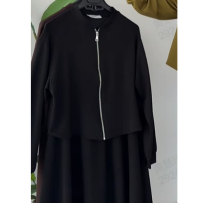 Women's 2-Piece Bomber Jacket and Maxi Skirt Set