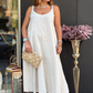 Women's Cotton Linen Cami Dress with Pockets