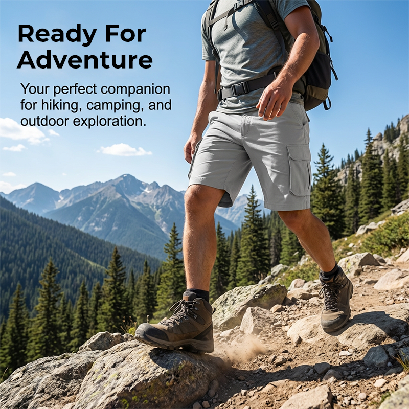 Men's Quick-Dry Cargo Shorts with Belt